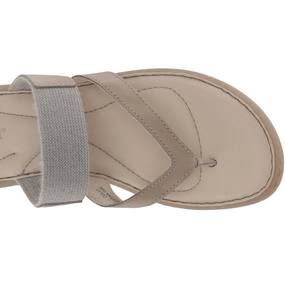 Born Nevis Thong Strap Sandals Light Grey 10 M
